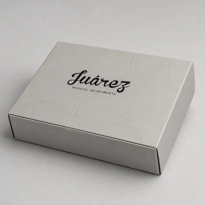 Musical Instruments Packaging for Juarez - AI-generated packaging design concept