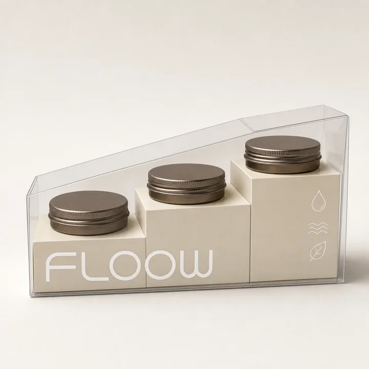 Floow Packaging Design - AI-generated packaging design concept