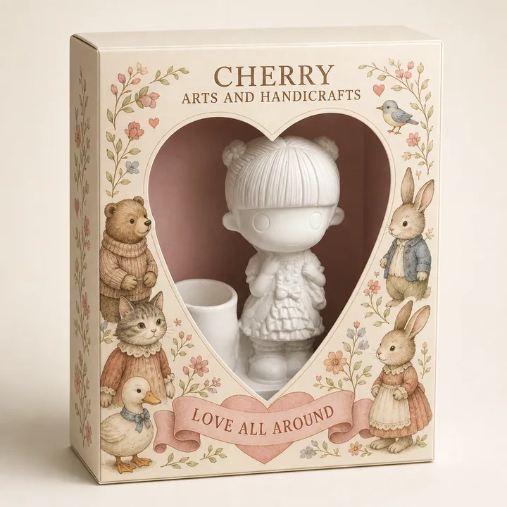 Drawing Toy Packaging for Cherry Arts And Handicrafts - AI-generated packaging design concept