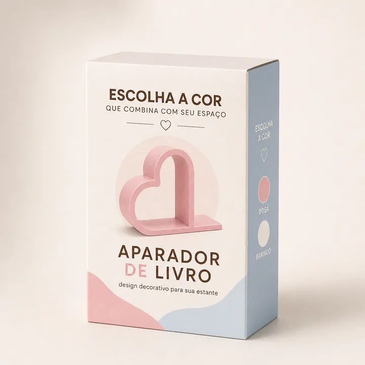 Aparador De Livro Packaging Design - AI-generated packaging design concept