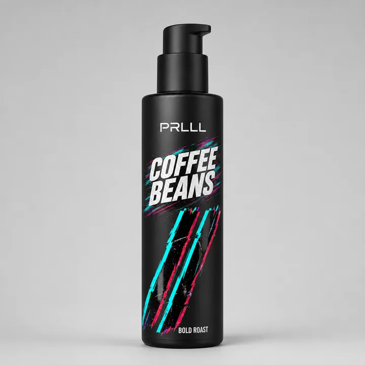 Coffee Beans Packaging for PRLLL - AI-generated packaging design concept