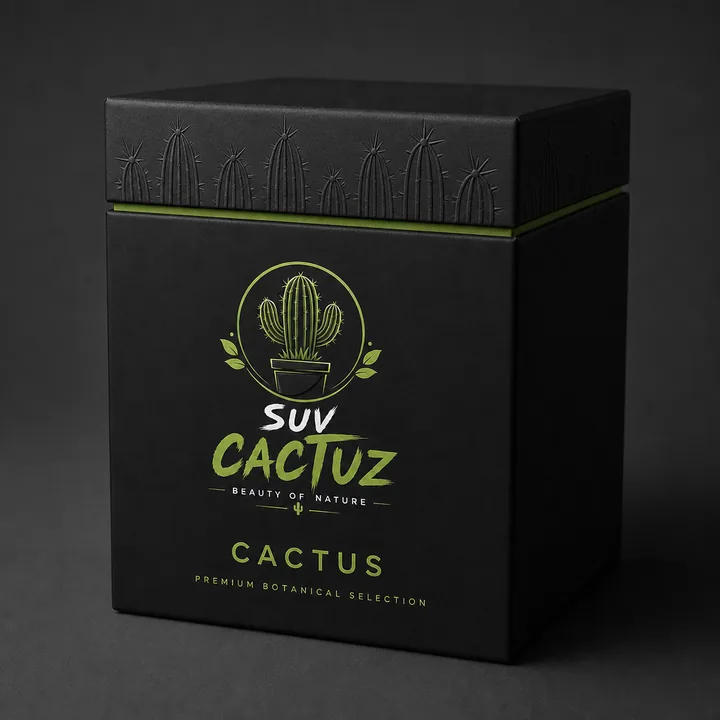 Cactus Packaging for Suv CacTuz - AI-generated packaging design concept