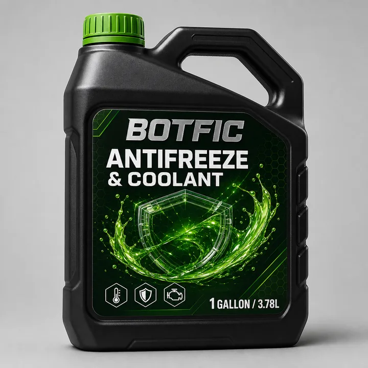 Antifreeze & Coolant Packaging for Botfic - AI-generated packaging design concept