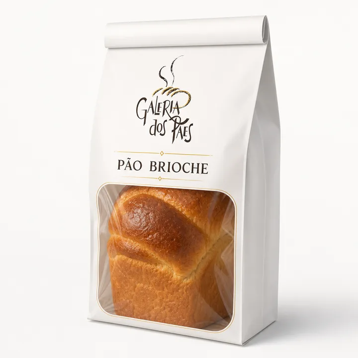 Embalagem Para Pao Packaging for Galeria Dos Paes - AI-generated packaging design concept