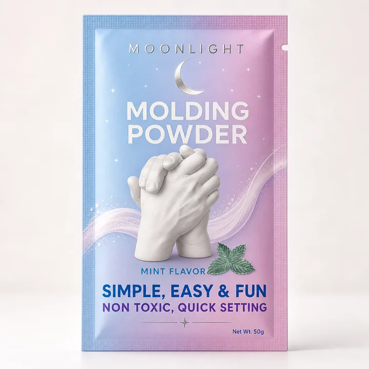 Molding Powder (mint Flavor) Packaging for Moonlight - AI-generated packaging design concept