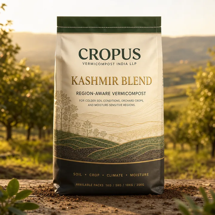 Cropus Packaging for Vermicompost INDIA LLP - AI-generated packaging design concept