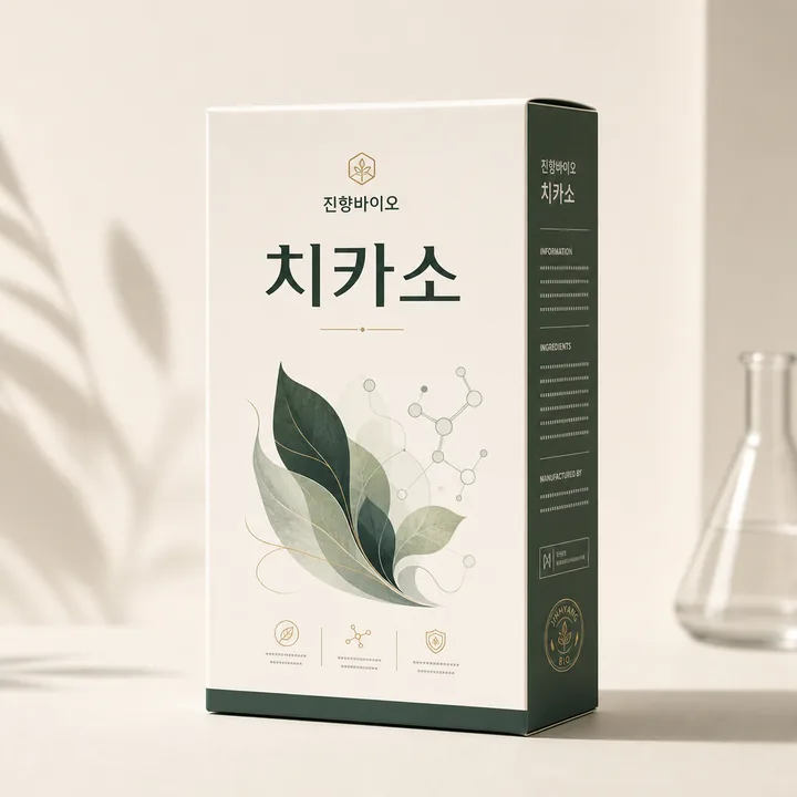 치카소 Packaging for 진향바이오 - AI-generated packaging design concept