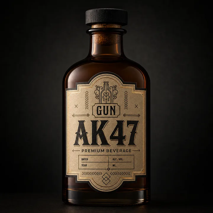 Ak47 Packaging for Gun - AI-generated packaging design concept