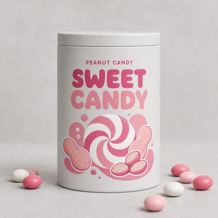 Sweet Candy Packaging for Peanut Candy - AI-generated packaging design concept