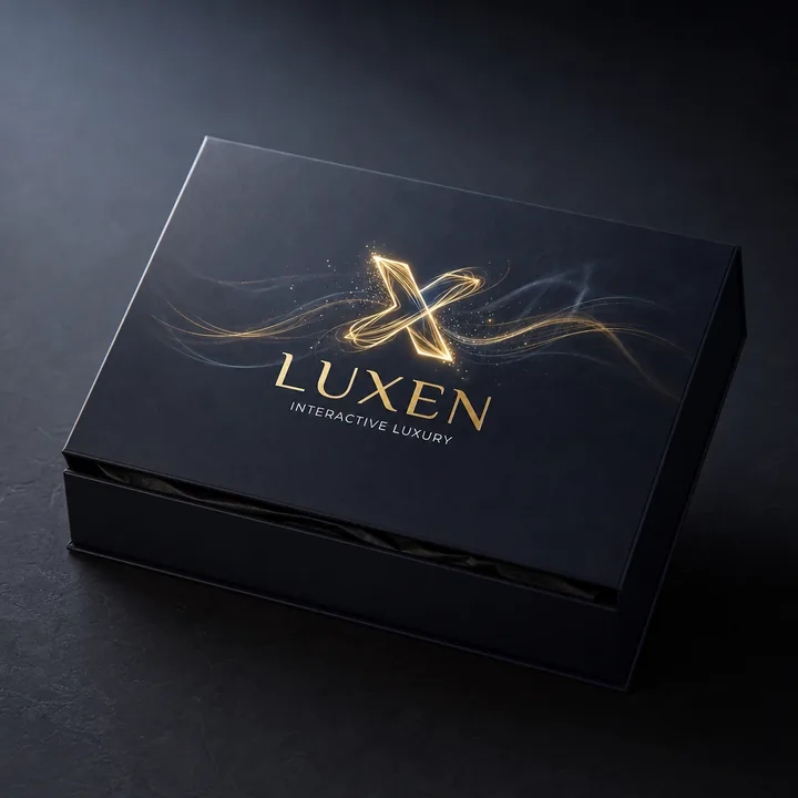 Tshirts Packaging for Luxen - AI-generated packaging design concept