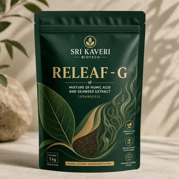 RELEAF - G Packaging for SRI KAVERI BIOTECH - AI-generated packaging design concept
