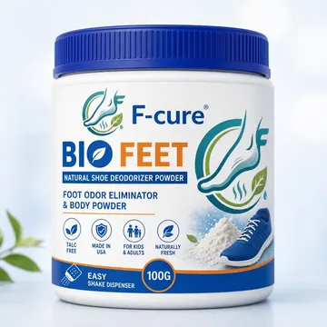 Bio Feet Packaging for F-cure - AI-generated packaging design concept