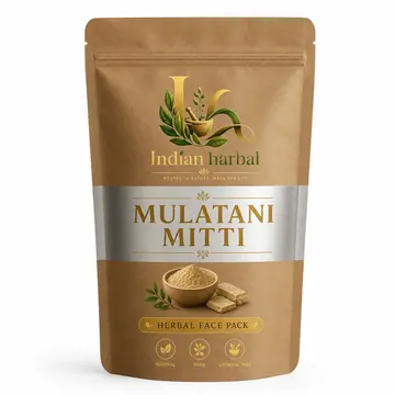 Mulatani Mitti Packaging for Indian Harbal - AI-generated packaging design concept