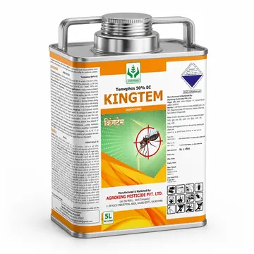 Temephos 50% EC Packaging for KINGTEM - AI-generated packaging design concept
