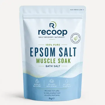 Epsom Salt Packaging for Recoop - AI-generated packaging design concept