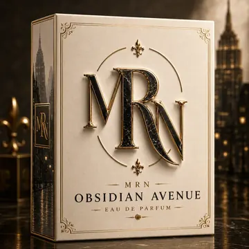 Perfume Packaging for MRN - AI-generated packaging design concept