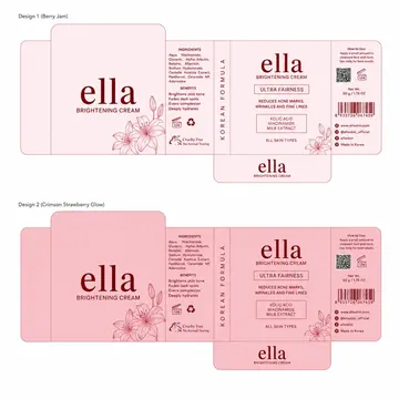 Ella Packaging for Ella Cosmatics - AI-generated packaging design concept