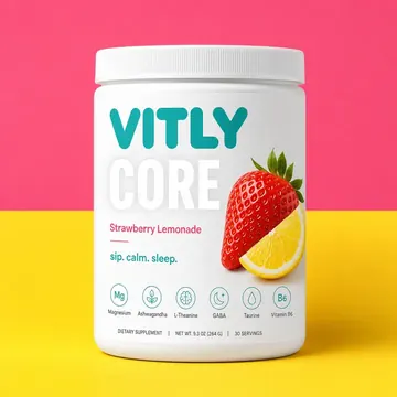 Core Packaging for Vitly - AI-generated packaging design concept