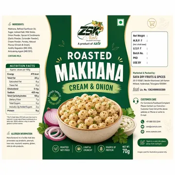 Makhana Packaging Design #0138 - AI-generated packaging design concept