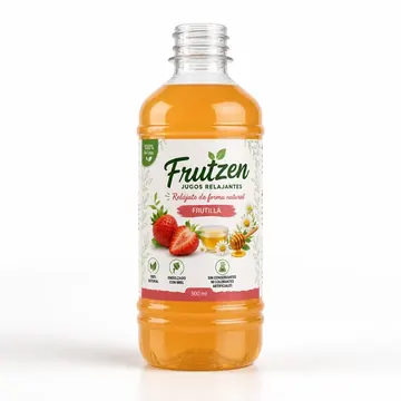 Jugo Natural Packaging for Frutzen - AI-generated packaging design concept