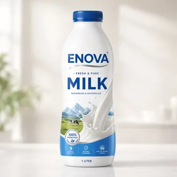 Milk Packaging for Enova - AI-generated packaging design concept