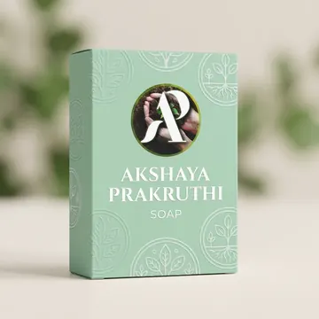 Soap Packaging for Akshaya Prakruthi - AI-generated packaging design concept