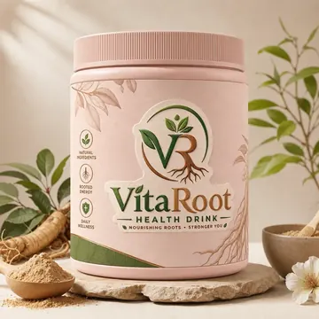 Health Drink Packaging for VitaRoot #0266 - AI-generated packaging design concept