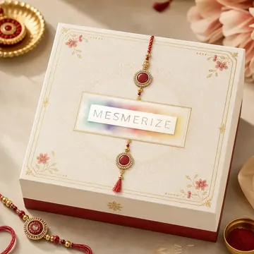 Jewellery Box Packaging for Mesmerize - AI-generated packaging design concept
