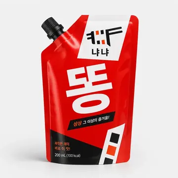 똥 Packaging for 냐냐 - AI-generated packaging design concept