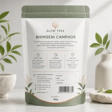 BHIMSENI CAMPHOR Packaging for GLOW TREE - AI-generated packaging design concept