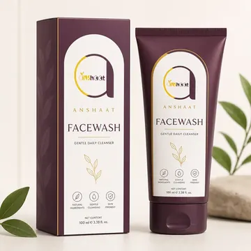 Facewash Packaging for Anshaat #0335 - AI-generated packaging design concept