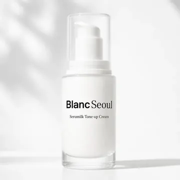 Serumilk Tone-up Cream Packaging for Blanc Seoul - AI-generated packaging design concept