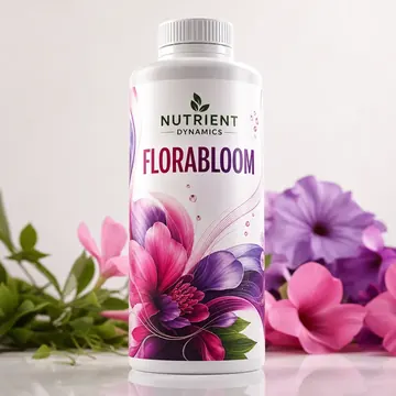 Florabloom Packaging for Nutrient Dynamics - AI-generated packaging design concept