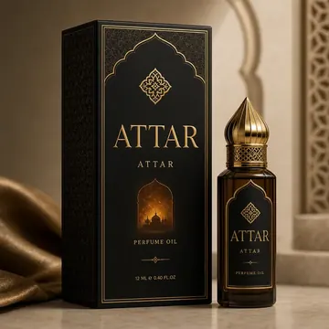Attar Packaging for Attar - AI-generated packaging design concept