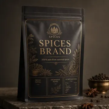 Spices Brand Packaging for Spices - AI-generated packaging design concept