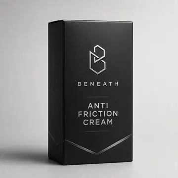 ANTI FRICTION CREAM Packaging for BENEATH - AI-generated packaging design concept