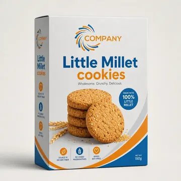 Little Millet Cookies Packaging for Crunch & Crumble #0444 - AI-generated packaging design concept