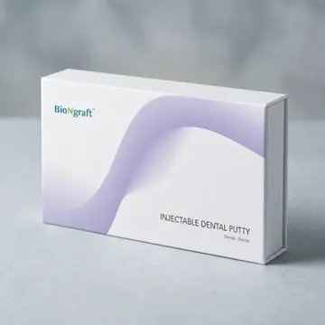 Injectable Putty Packaging for Biongraft - AI-generated packaging design concept