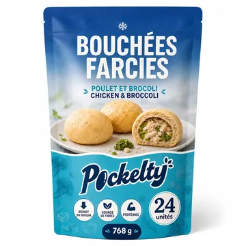 Bouchées Farcies Packaging for Pockelty #0524 - AI-generated packaging design concept