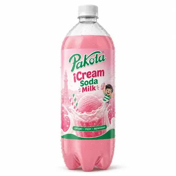 Pakola Icream Soda MIlk Packaging for Pakola - AI-generated packaging design concept