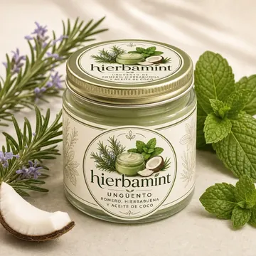 Ungüento Packaging for Hierbamint #0545 - AI-generated packaging design concept