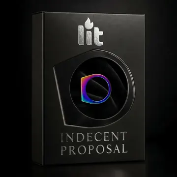 Indecent Proposal Packaging for Lit #0547 - AI-generated packaging design concept