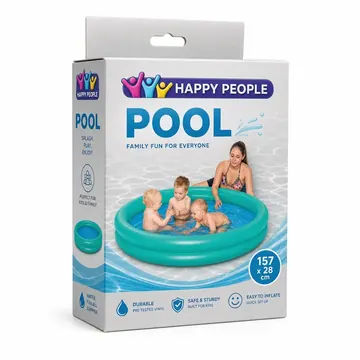 Pool Packaging for Happy People - AI-generated packaging design concept