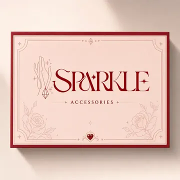 Accessories Packaging for Sparkle - AI-generated packaging design concept