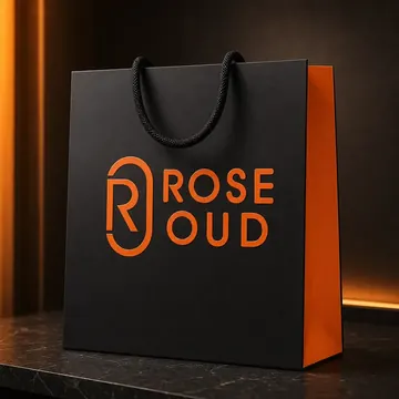 Box Packaging for Rose Oud - AI-generated packaging design concept