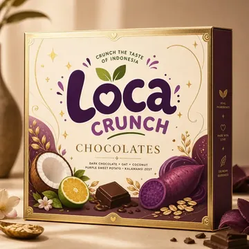 Chocolates Packaging for Loca Crunch #0618 - AI-generated packaging design concept