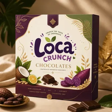Chocolates Packaging for Loca Crunch #0623 - AI-generated packaging design concept