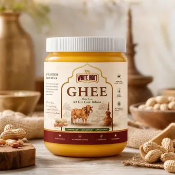 Ghee Packaging Design - AI-generated packaging design concept