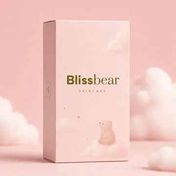 Skincare Packaging for Bliss Bear - AI-generated packaging design concept