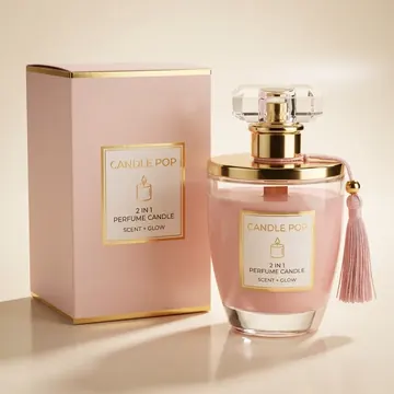 2 In 1 Perfume And Candle Packaging for Candle Pop - AI-generated packaging design concept